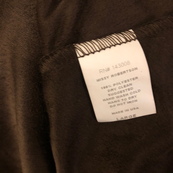 Missy Robertson Brown Tank Sleeveless Pullover Top size L - Picture 5 of 5